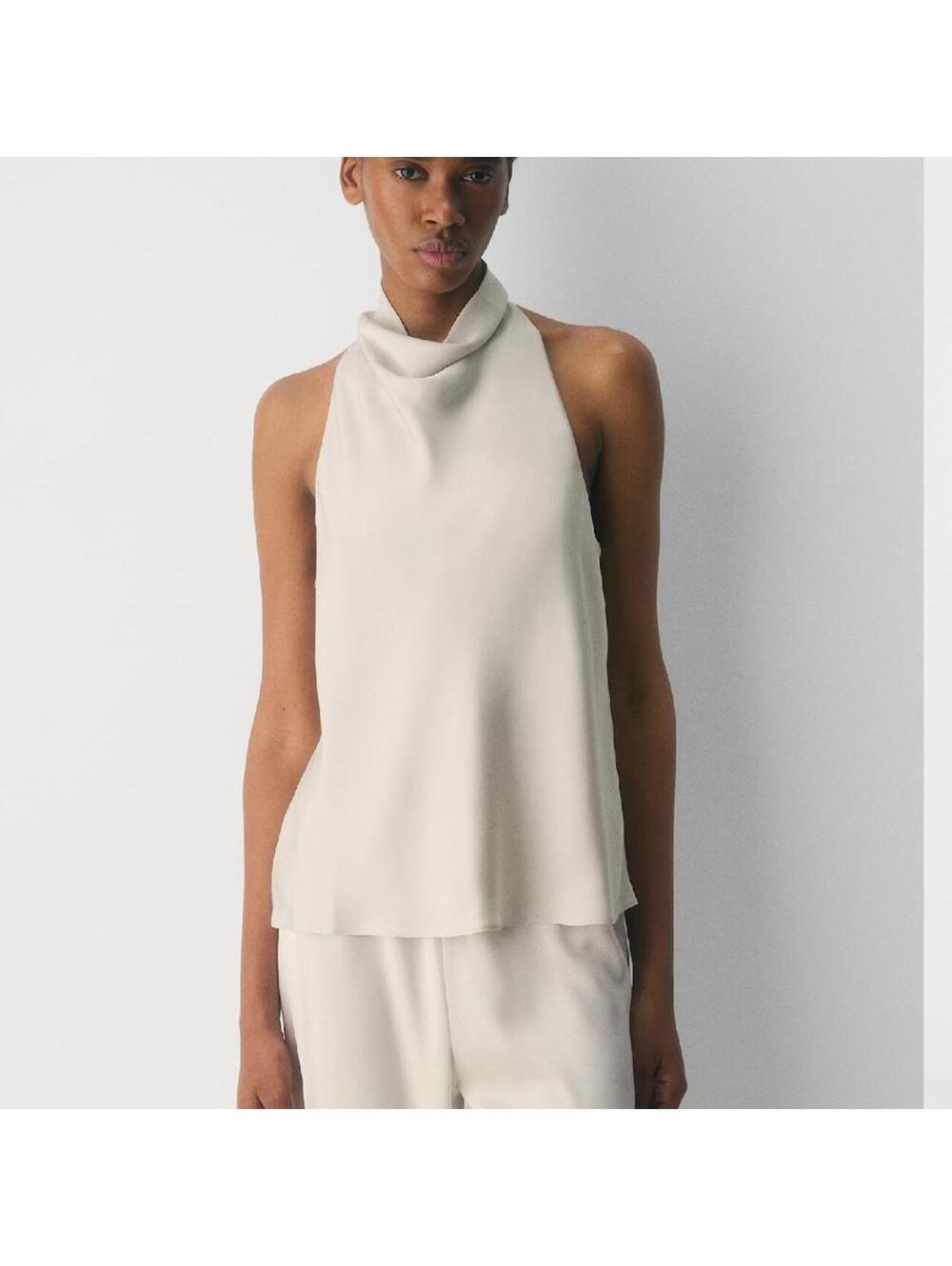 Aritzia Balaton Order Satin Top | Matte Pearl 🐋✨ | Size Small